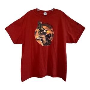 Oversized Nature Indigenous Hawk Graphic Tee